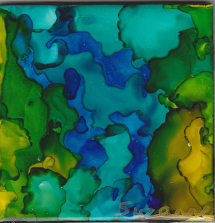Green Blue Abstract